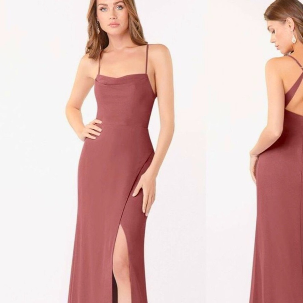 Azazie dress dusty sage